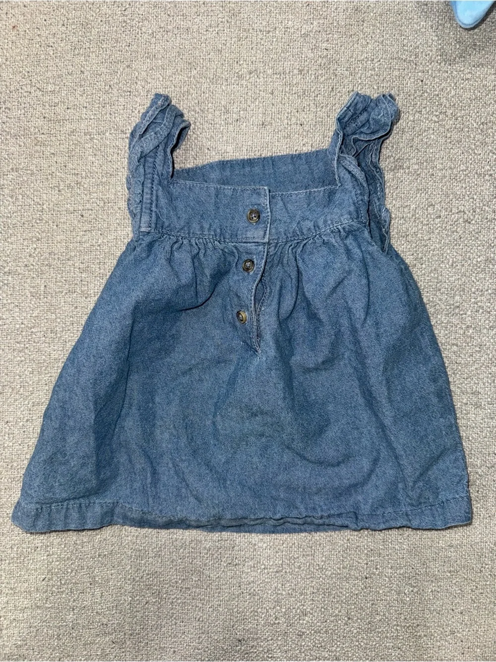 Carter's Denim-Blue Girls' Tank Top & Bloomer Shorts Set